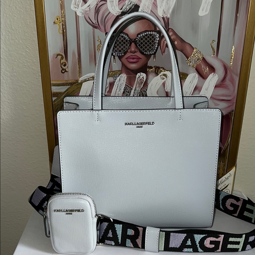 Karl Lagerfeld Crossbody Bag With A Pouch - Picture 15 of 17